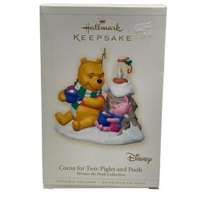 Hallmark Keepsake 2006 Cocoa for Two Piglet & Pooh Ornament Disney